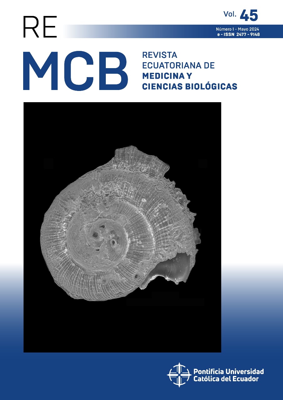 Portada de la revista ecuatoriana de medicina y ciencias biológicas